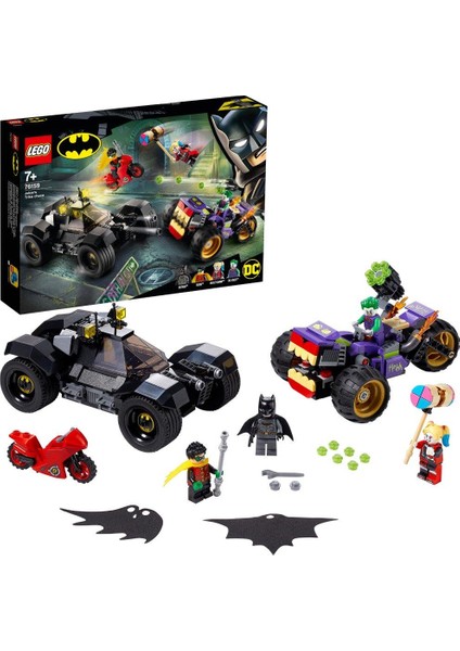 ® DC Batman# Joker'in Üç Tekerlekli Motosiklet Takibi 76159 Yapım Seti (440 Parça)