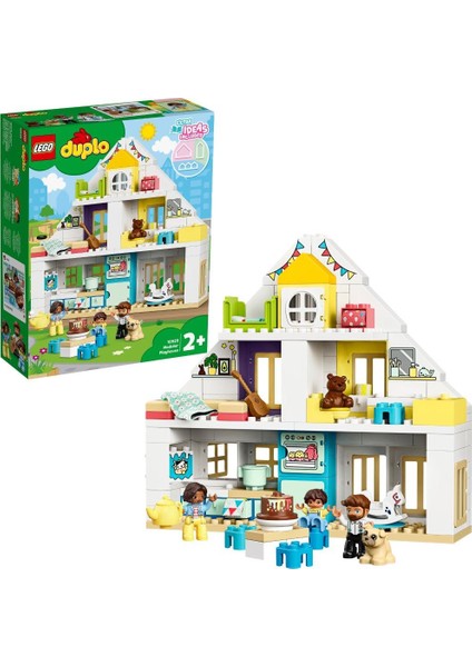 DUPLO 10929 Kasaba Modüler Oyun Evi Yapım Seti - Okul Öncesi Çocuk için Öğretici Oyuncak