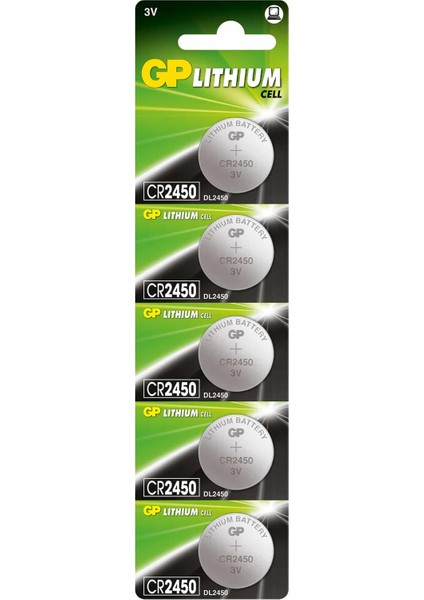 CR2450 3V Lityum Para Pil - 5 Adet