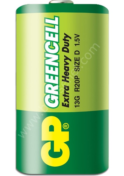 13G R20 Greencell D (Büyük) Boy 2li Çinko Karbon Pil