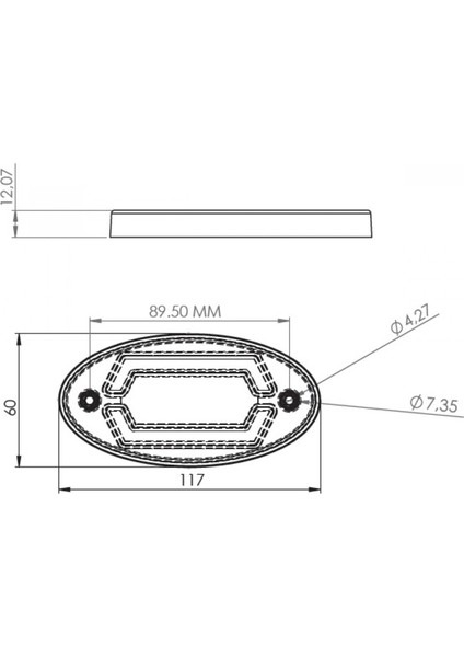 18'li LED Side Marker LED Lamba 12 - 24 V 2 Adet