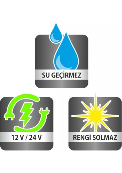 20'li LED Side Marker Lamba 12 - 24 V Sarı 2 Adet
