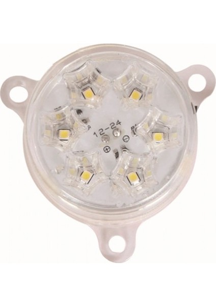 6'lı LED Şapka Tip Lamba Lamba 12 - 24 V Beyaz 2 Adet