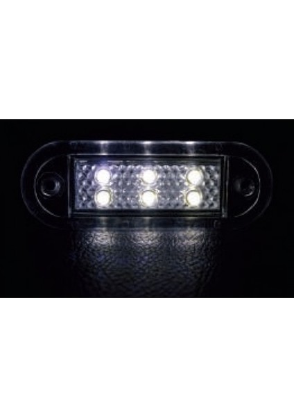 6'lı LED Universal Plaka Lamba 12 - 24 V Beyaz 2 Adet fırsatları