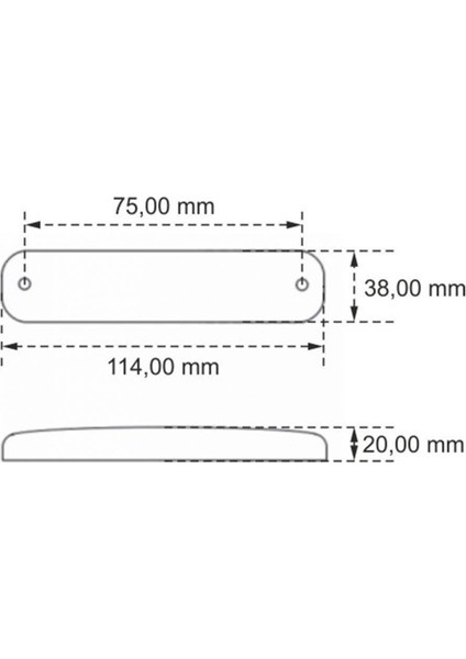 Side Marker Lamba 17'li LED 12 - 24 V 2 Adet
