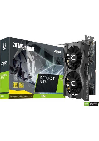 GeForce GTX 1650 AMP 4GB 128Bit GDDR6 PCI-Express 3.0 Ekran Kartı (CORE ZT-T16520J-10L)