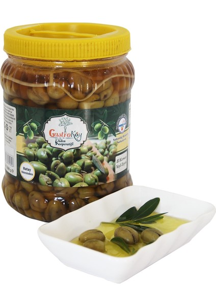 Yeşil Zeytin Halhali (el kırması)1 Kg.