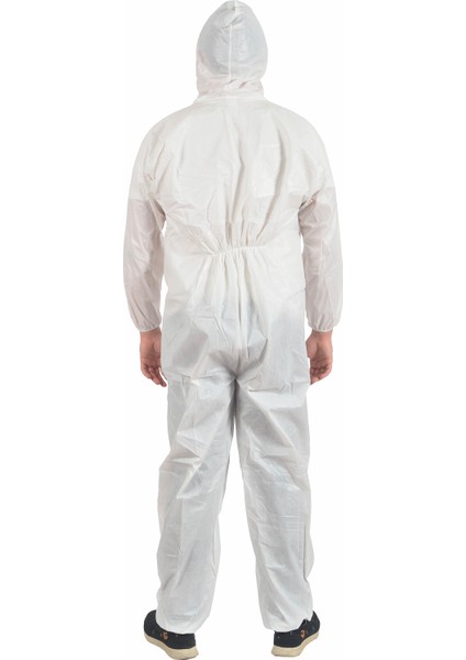 Tek Kulllanımlık Lamineli Kapşonlu 56-60 gr Tulum (Type 5/6 Protective Coverall)