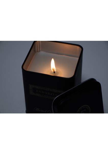 Mat Siyah Metal Kavanozda Kokulu Mum Soft Touch fiyatları