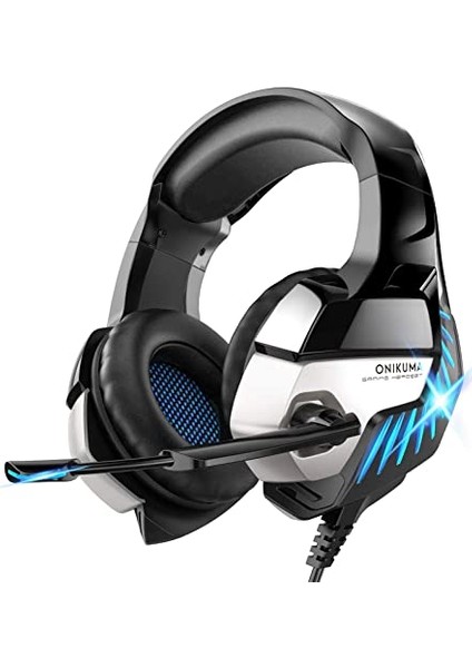 Profesyonel Oyuncu Kulaklığı Telefon Uyumlu Kulaküstü Gaming Kulaklık Siyah Renkli LED Pc/ps4/xbox Uyumlu