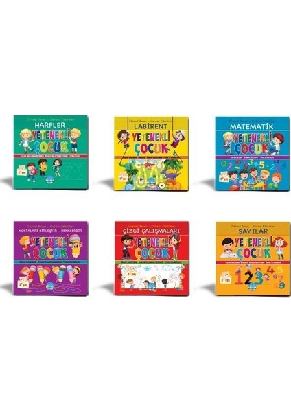 Yetenekli Çocuk Zihinsel Beceri ve Gelişim Etkinlikleri 6 Kitap - Süleyman Topcu