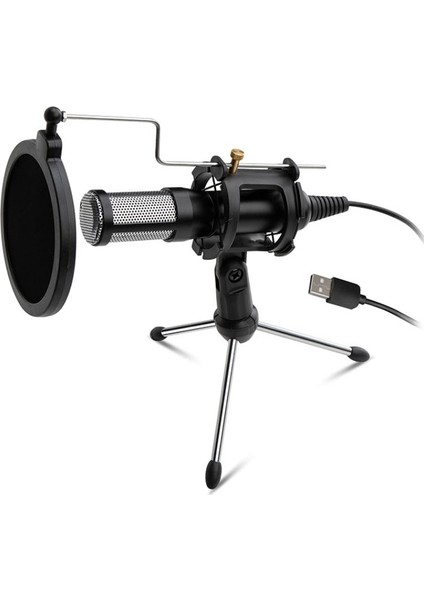 DMK7722 Elite PC/Laptop Professinonal Streaming USB Mikrofon Siyah