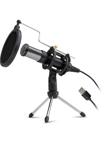 DMK7722 Elite PC/Laptop Professinonal Streaming USB Mikrofon Siyah