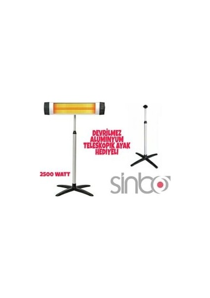 Sinb awox Ecoray 2500 W Ayaklı Infrared Isıtıcı fırsatları