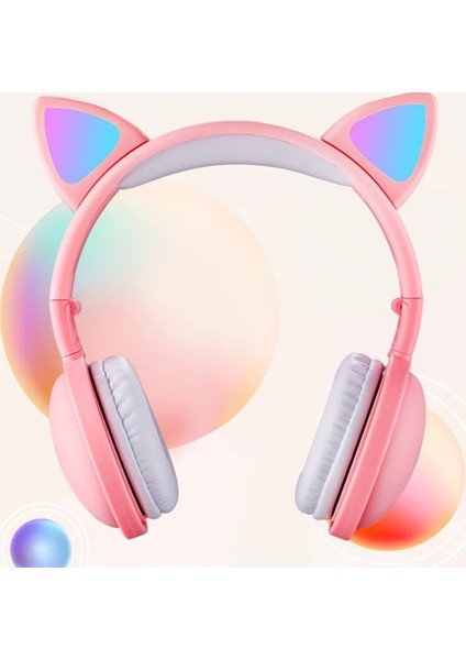 Kedi Kulak Kulaküstü Bluetooth 5.0 Kablosuz Kulaklık AL-32615