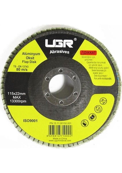 Ugr 115X22 mm Metal Ahşap Flap Disk Zımpara