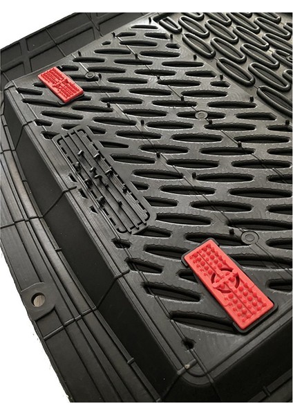 Jeep Commander Uyumlu Universal Derin Havuzlu Paspas Krom Karbon