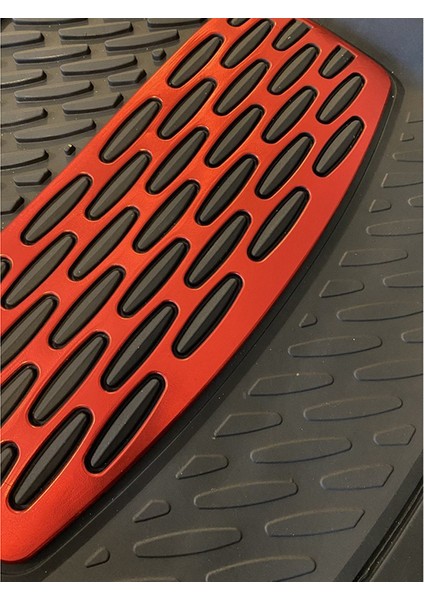 Kia Pride Uyumlu Universal Derin Havuzlu Paspas Krom Kırmızı fırsatları