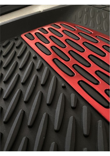 Lada 2105 Uyumlu Universal Derin Havuzlu Paspas Krom Kırmızı fiyatları