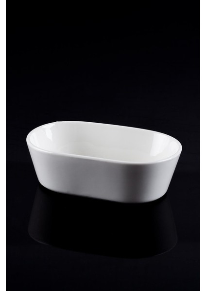 Bianco Perla Porselen Kayık Oval Kase - 16 cm