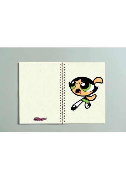 Powerpuff Girls Buttercup Spiral A5 96 Yaprak Defter PYTKDT032