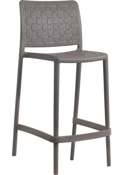 Fame Bar Sandalyesi 65 cm Küllü Kahve - Kolçaksız