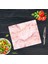 Dekoratif Cam Kesme Tahtası Pembe Mermer 29 x 34 cm | Cam Kesme Tablası 1