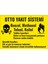 Otto Yakıt Sistemi 2.6 mm PVC Uyarı Levhası 17,5 x 25 cm 1
