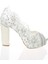 Sedef İnci Taş Işlemeli Gelin Ayakkabı 2003CNR 2