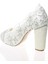 Sedef İnci Taş Işlemeli Gelin Ayakkabı 2003CNR 4