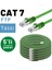 5 Adet CAT7 Yassı Ethernet (Network, LAN) Kablosu, Yeşil, 25 cm 2