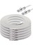 5 Adet CAT7 Yassı Ethernet (Network, LAN) Kablosu, Beyaz, 10 metre 1