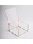 Takı Aksesuar Kutusu Kapaklı Cam Bakır Rose Gold 15 x 15 x 8 cm 3