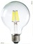 G95 Filament Edison Tip Rustik LED Ampul 6 Watt E27 Beyaz Işık 4