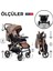 Tornado Plus Gold Alüminyum Lüx Çift Yönlü Bebek Arabası Puset 3