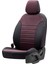Audi A4 2004-2008 Özel Üretim Koltuk Kılıfı Milano Design Bordo - Siyah 2