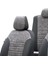 BMW 1 Serisi 2011-2019 F20 Özel Üretim Koltuk Kılıfı Milano Design Füme - Siyah 4