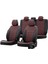 BMW X3 2003-2010 E83 Özel Üretim Koltuk Kılıfı İstanbul Design Bordo - Siyah 1