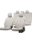 Citroen C2 2004-2008 Özel Üretim Koltuk Kılıfı Milano Design Fildişi 1