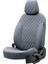 Citroen C3 2002-2009 Özel Üretim Koltuk Kılıfı Madrid Design Deri Füme 2