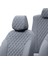 Citroen C3 2002-2009 Özel Üretim Koltuk Kılıfı Madrid Design Deri Füme 4