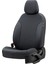 Citroen C3 2002-2009 Özel Üretim Koltuk Kılıfı Tokyo Design Deri Siyah 2