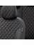 Citroen C4 2004-2010 Özel Üretim Koltuk Kılıfı Madrid Design Deri Siyah - Kırmızı 3