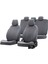 Citroen C4 2004-2010 Özel Üretim Koltuk Kılıfı Amsterdam Design Tay Tüyü Füme 1