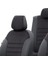 Citroen C-Elysee 2012-2017 Özel Üretim Koltuk Kılıfı London Design Siyah 4
