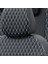Citroen C5 2001-2008 Özel Üretim Koltuk Kılıfı Amsterdam Design Deri Siyah - Beyaz 5