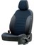 Citroen C1 2006-2014 Özel Üretim Koltuk Kılıfı Paris Design Mavi - Siyah 2