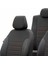 Citroen C-Elysee 2017-Sonrası Özel Üretim Koltuk Kılıfı Paris Design Bej - Siyah 4