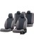 Dacia Duster 2010-2017 Özel Üretim Koltuk Kılıfı Original Design Füme - Gri 1