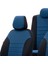 Fiat Doblo 2001-2006 Özel Üretim Koltuk Kılıfı Original Design Mavi - Siyah 4